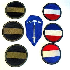 Seven Military Patches Bundle United States Army Forces Command